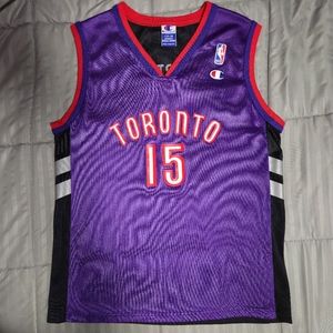 Champion Toronto Raptors Vince Carter 1999-03 Away Jersey - YL (Fit's men's S)